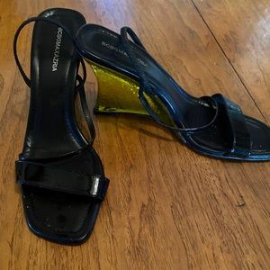 COPY - BCBGMAXZRIA Strappy Sandals w/Stain Glass Heel,7.5